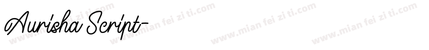Aurisha Script字体转换